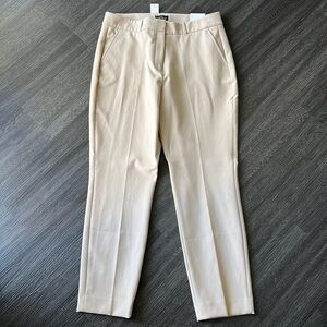 White House Black Market comfort stretch classic slim ankle pant in biscotti